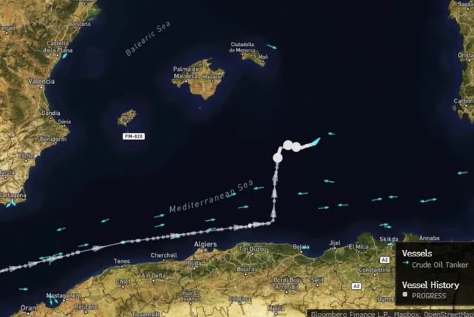 突发：俄罗斯影子船队油轮